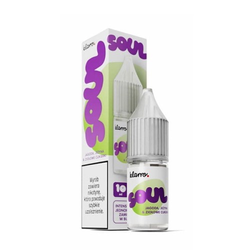 Liquid Klarro Soul Salt 10ml - Jagoda Jeżyna Ziołowe Cukierki 20mg