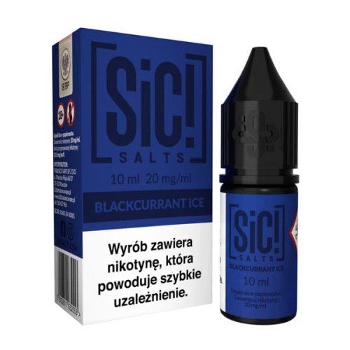 Liquid SIC! Salts 10ml - Blackcurrant Ice 20mg