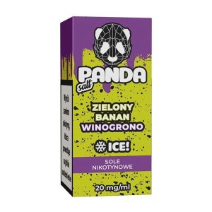 Liquid Panda Salt 10ml - Zielony Banan Winogrono Ice 20mg