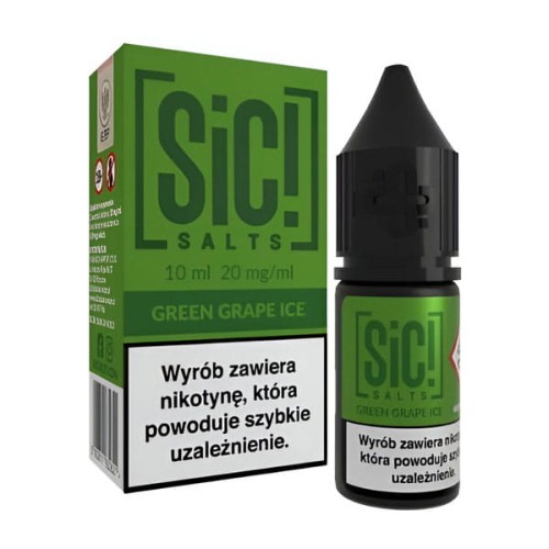 Liquid SIC! Salts 10ml - Green Grape Ice 20mg