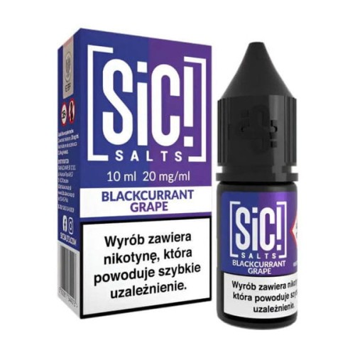 Liquid SIC! Salts 10ml - Blackcurrant Grape 20mg