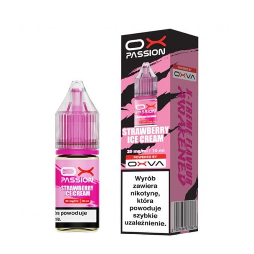 Liquid Oxva Ox Passion Salt 10ml - Strawberry Ice Cream 20mg