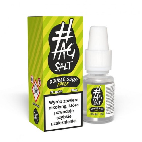 Liquid #Tag Salt Sour 10ml - Double Apple 20mg
