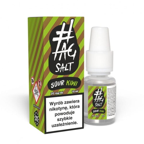 Liquid #Tag Salt Sour 10ml - Kiwi 20mg