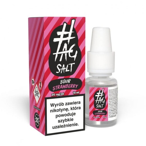 Liquid #Tag Salt Sour 10ml - Strawberry 20mg