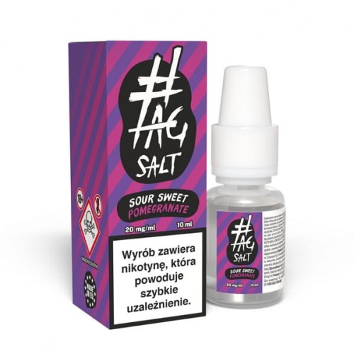 Liquid #Tag Salt Sour 10ml - Sweet Pomegranate 20mg