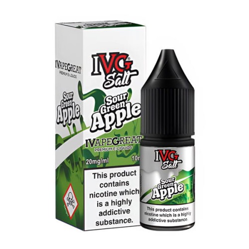 Liquid IVG Salt 10ml - Sour Green Apple 20mg