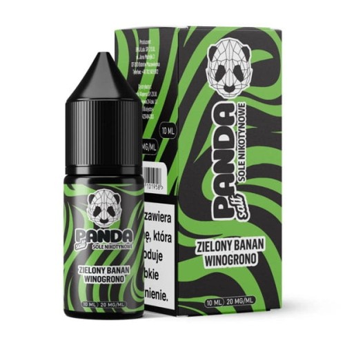 Liquid Panda Salt 10ml - Zielony Banan Winogrono 20mg