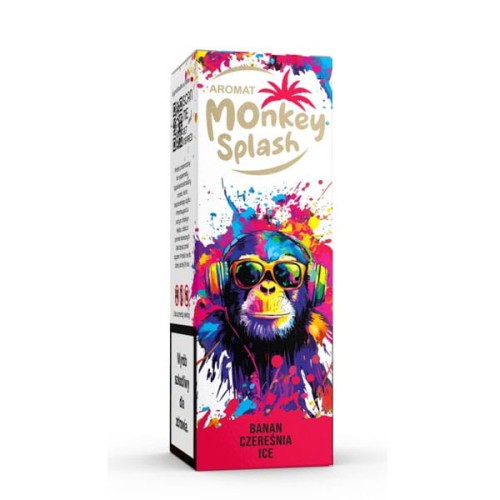 LongFill Aromat Monkey Splash 8/10ml - Banan Czereśnia Ice