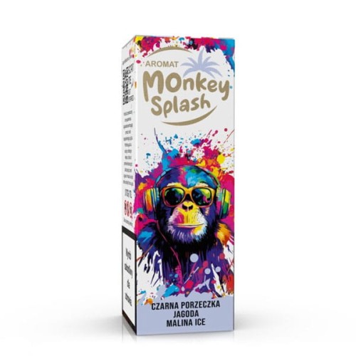 LongFill Aromat Monkey Splash 8/10ml - Czarna Porzeczka Jagoda Malina Ice