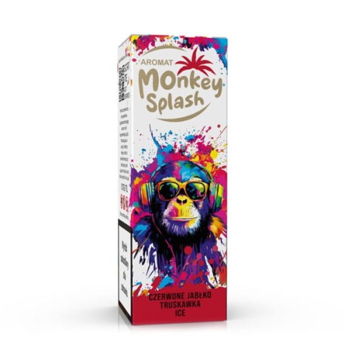 LongFill Aromat Monkey Splash 8/10ml - Czerwone Jabłko Truskawka Ice