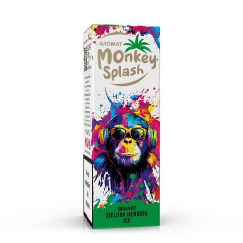 LongFill Aromat Monkey Splash 8/10ml - Granat Zielona Herbata Ice