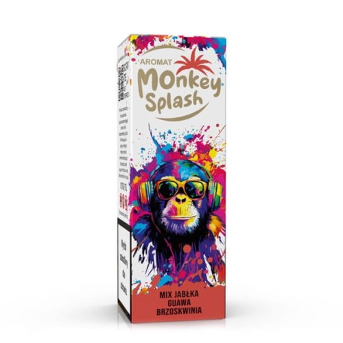 LongFill Aromat Monkey Splash 8/10ml - Mix Jabłka Guawa Brzoskwinia