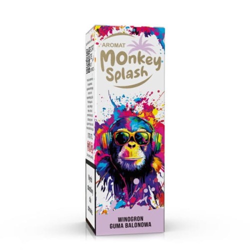 LongFill Aromat Monkey Splash 8/10ml - Winogron Guma Balonowa