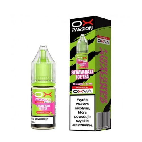 Liquid Oxva Ox Passion Salt 10ml - Straw Razz Ice Tea