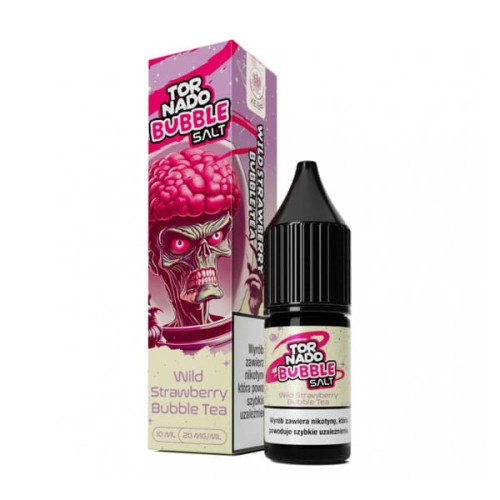Liquid Tornado Salt 10ml - Wild Strawberry Bubble Tea 20mg