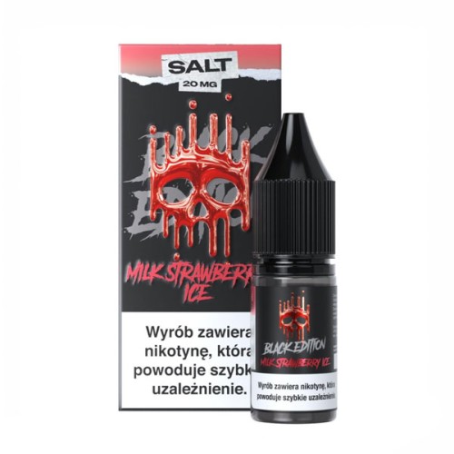 Liquid Dark Line Black Edition Salt 10ml - Milk Strawberry Ice 20mg