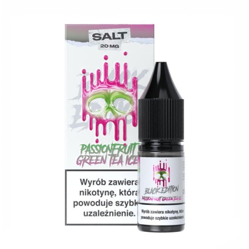 Liquid Dark Line Black Edition Salt 10ml - Passionfruit Green Tea Ice 20mg