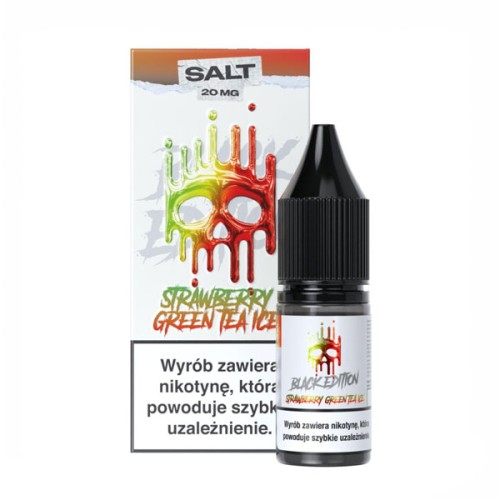 Liquid Dark Line Black Edition Salt 10ml - Strawberry Green Tea Ice 20mg