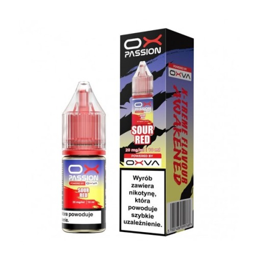 Liquid Oxva Ox Passion Salt 10ml - Sour Red 20mg